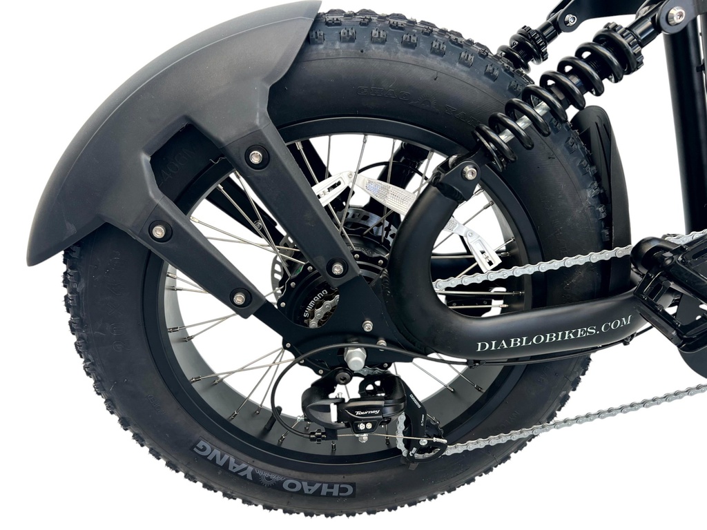 DIABLO E-BIKE, FAT BOY, MATT-BLACK/BLACK, 15,6AH 48V 748,8WH