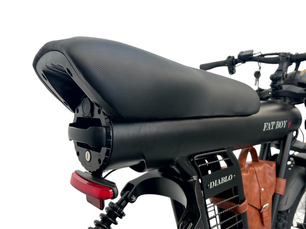 DIABLO E-BIKE, FAT BOY, MATT-BLACK/BLACK, 15,6AH 48V 748,8WH