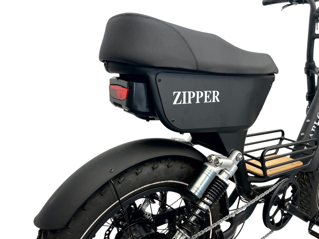 DIABLO E-BIKE, ZIPPER, 7SP SHIMANO, MATT BLACK, REAR SUSPENSION, 1000462 ACCU (15 Ah,48V,720 Wh)