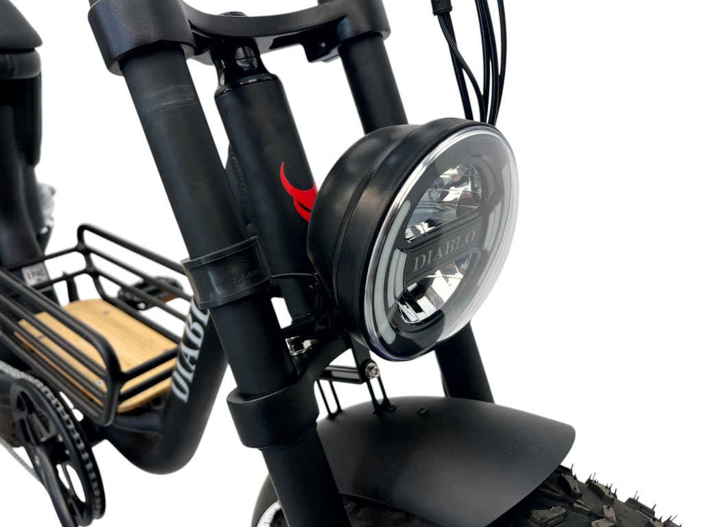 DIABLO E-BIKE, ZIPPER, 7SP SHIMANO, MATT BLACK, REAR SUSPENSION, 1000462 ACCU (15 Ah,48V,720 Wh)