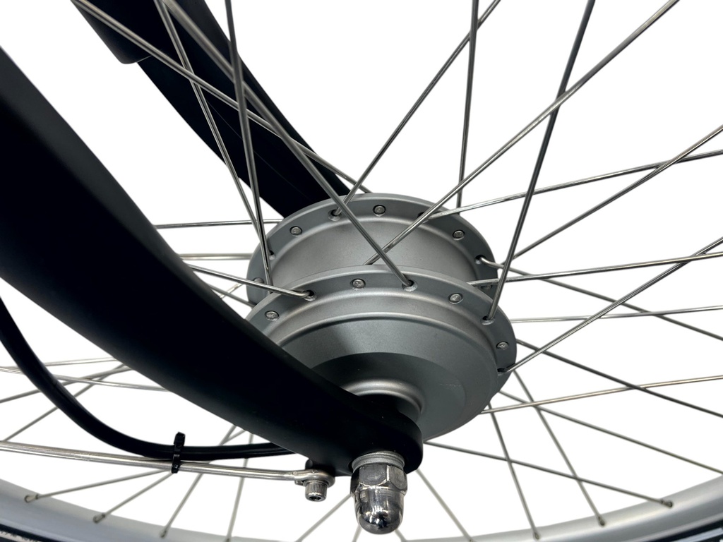 E-BIKE VOGUE BASIC, 3SP, 47CM, MATT-BLACK-BROWN, 36V/13Ah/45Nm/468Wh